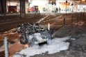 2.9.2014 Auto2  Lotus Super Seven ausgebrannt Koeln Trankgasse Tunnel